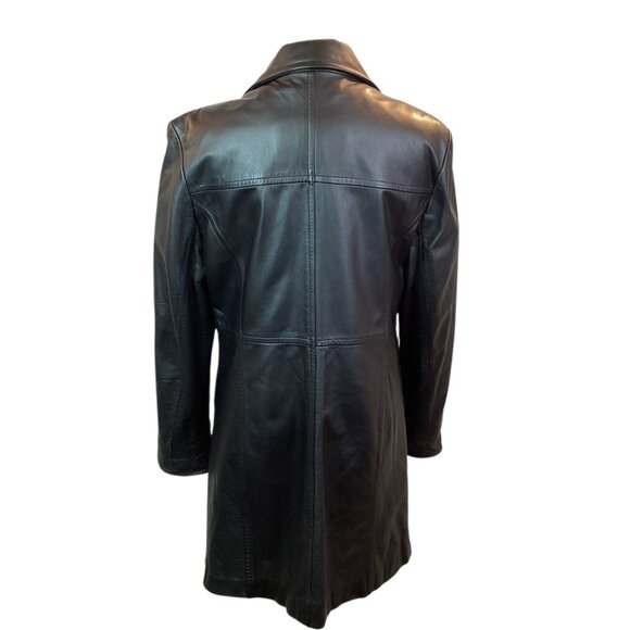 Leather Limited Genuine Leather Jacket Womens Large Black Thermolite Insulation - Picture 6 of 16